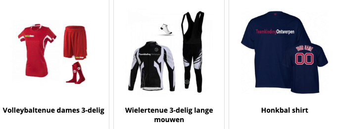 teamkleding ontwerpen